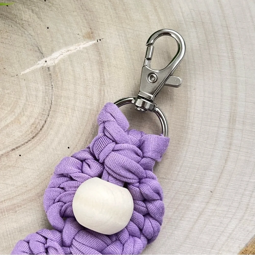 Boho Handcrafted Floral beaded huge keychain